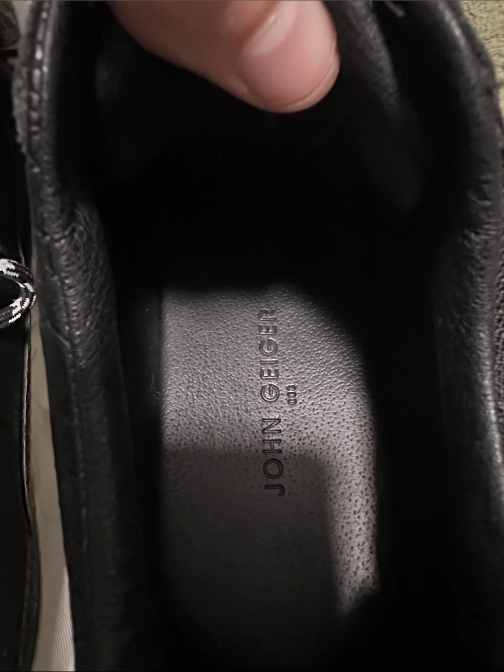 John Geiger 001 Men's Black Sneakers Chunky Sole Size 12
